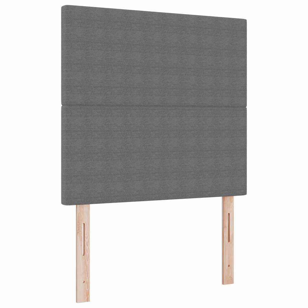 Kopfteil Hellgrau 80 cm Cordstoff