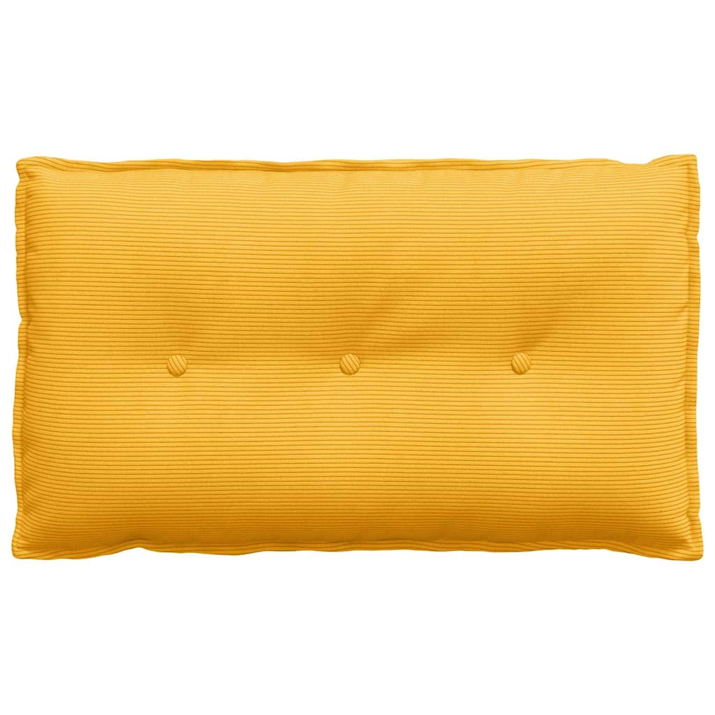 Rückenkissen Hellgrau 50 x 45 cm Cordstoff