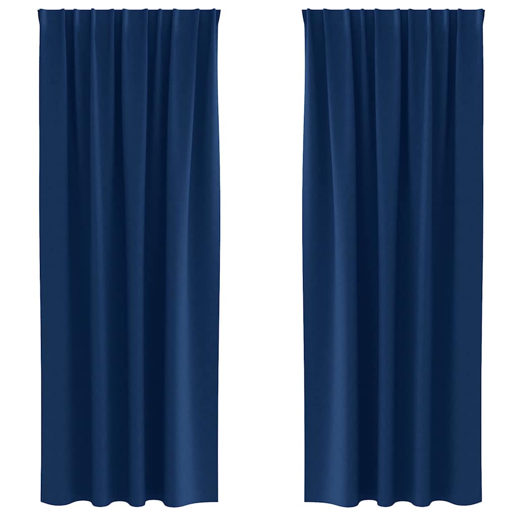 Verdunkelungs-Vorhänge mit Ringen 2 pcs Beige 140 x 140 cm