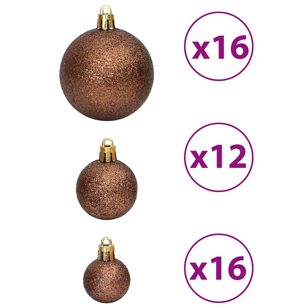 100-tlg. Weihnachtskugel-Set Weiß
