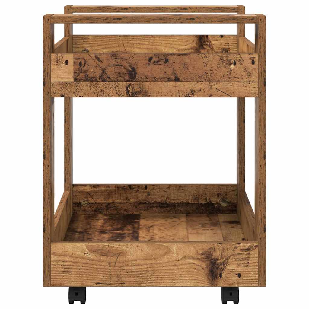Bürowagen Weiß 60x45x60 cm Holzwerkstoff