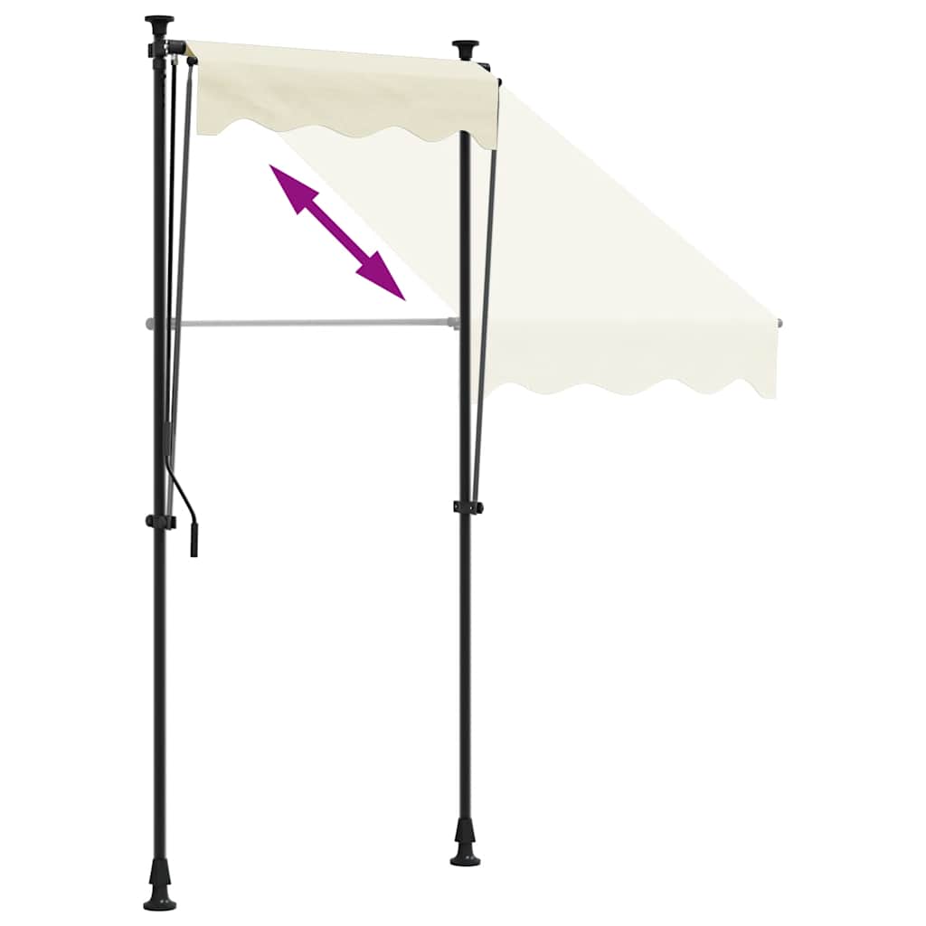 Einziehbare Markise Handbetrieben 150 cm Anthrazit