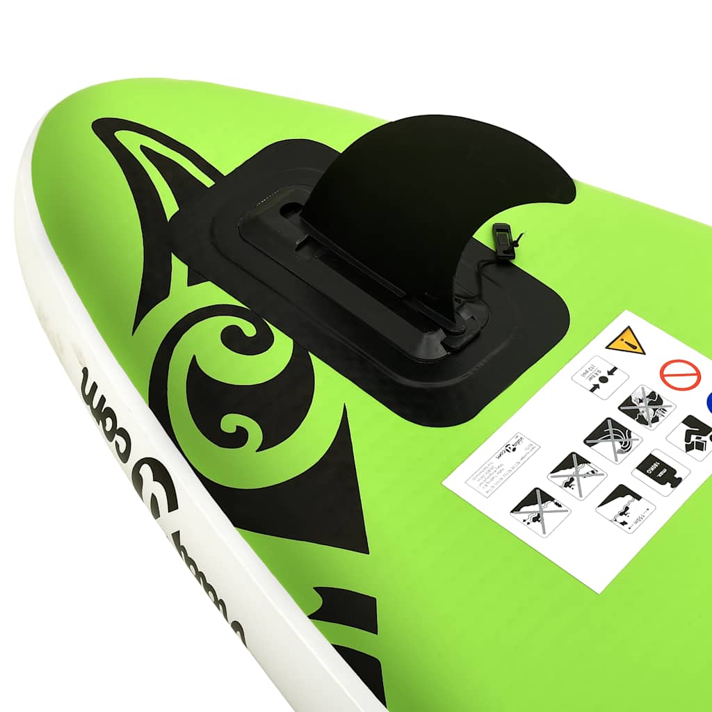 Aufblasbares Stand Up Paddle Board Set 305x76x15 cm Blau