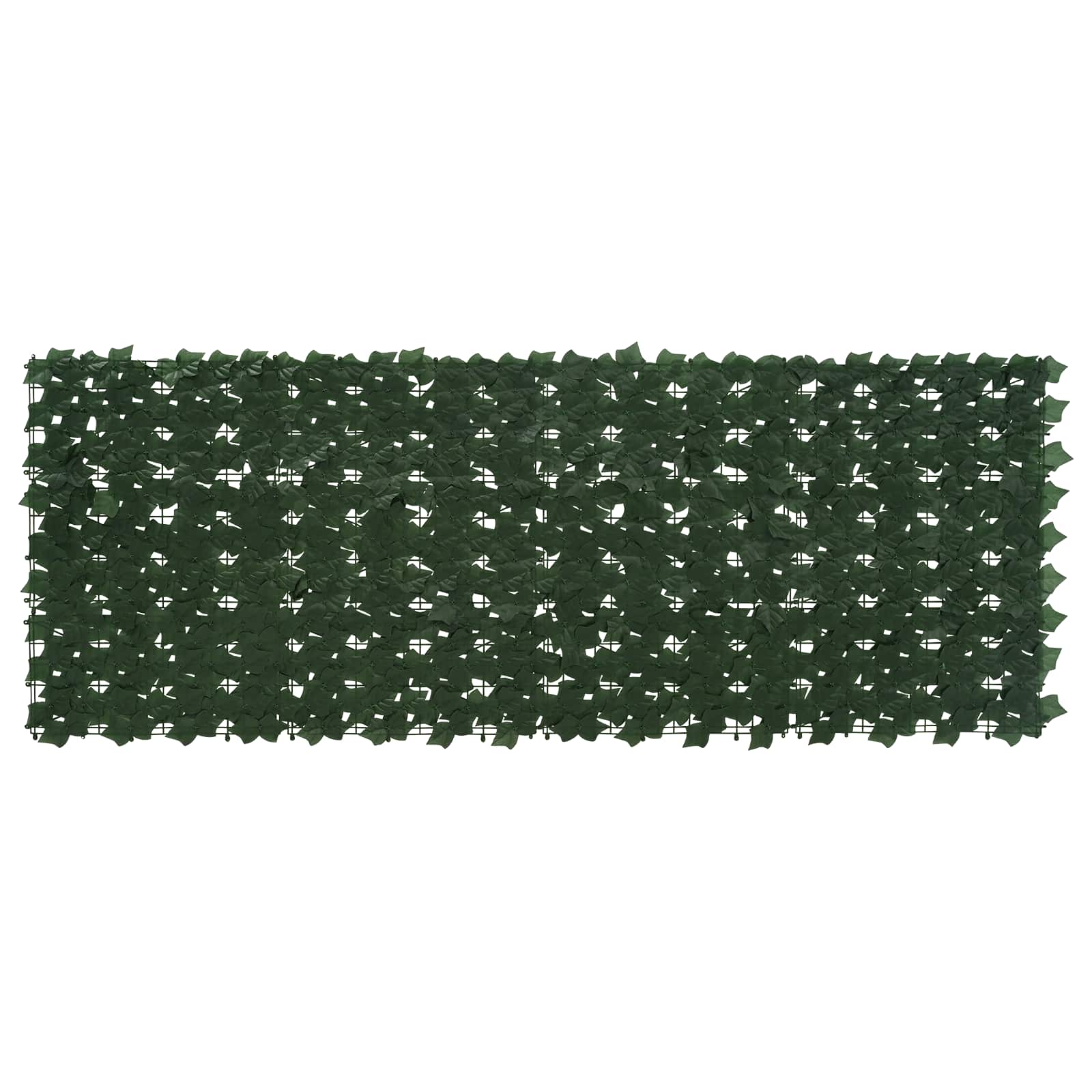 Balkon-Sichtschutz mit Dunkelgrünen Blättern 300x75 cm