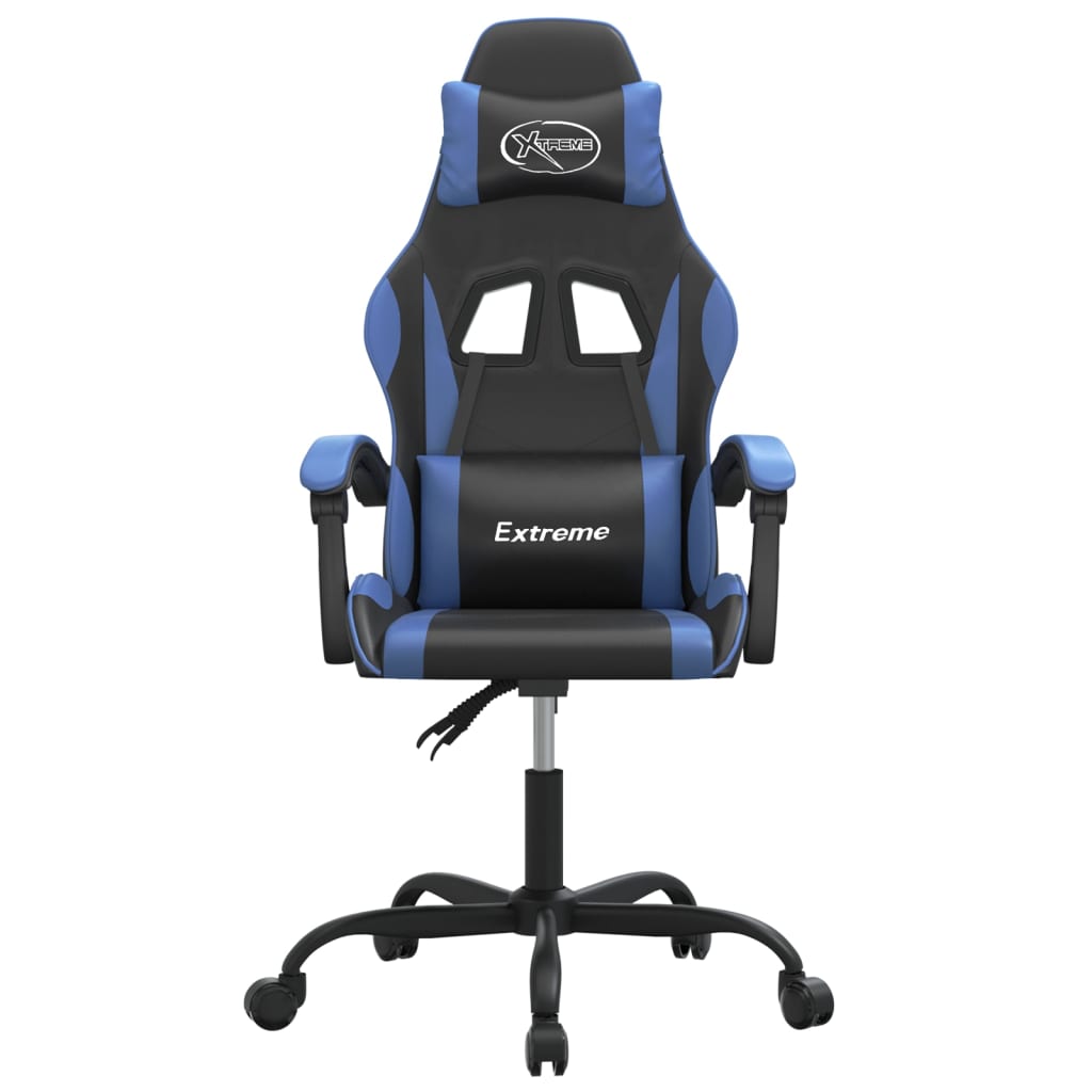 Gaming-Stuhl Drehbar Schwarz und Grün Kunstleder
