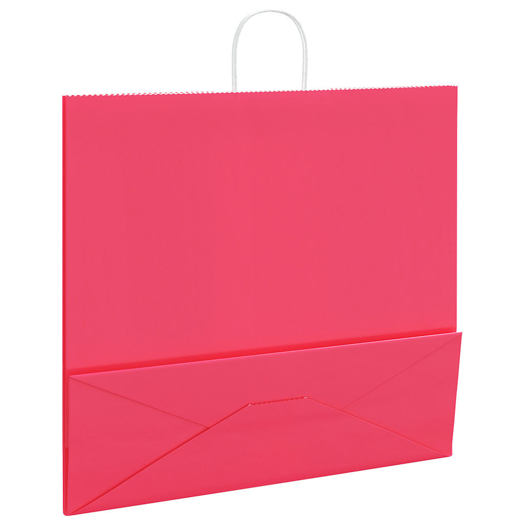 Papiertragetaschen 50 Stk. mit Henkeln Braun 21x11x36 cm