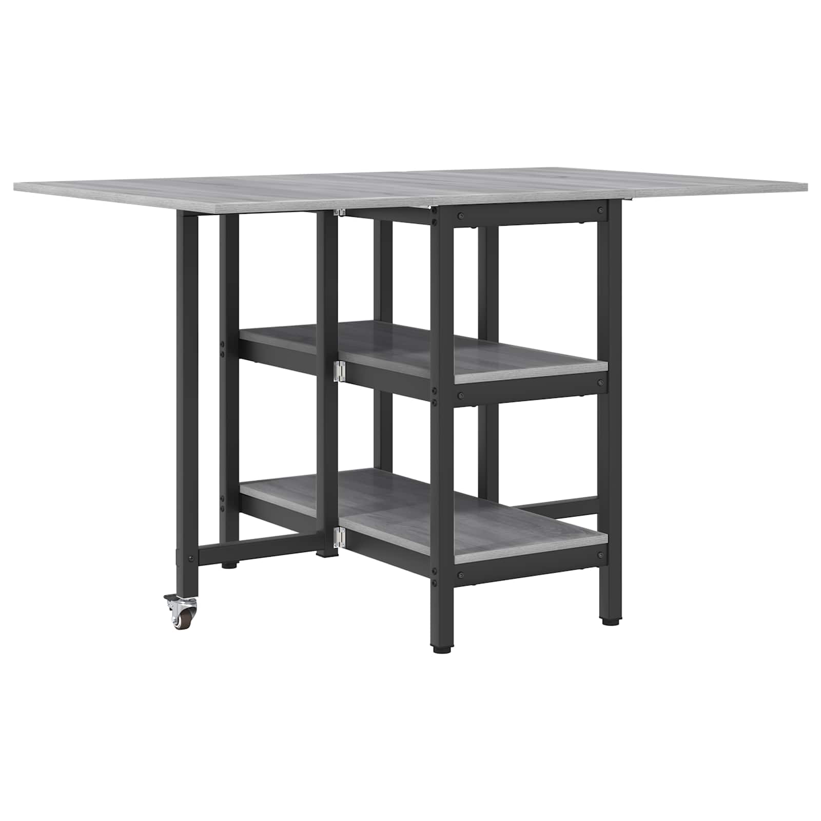 Esstisch 122 x 80 x 76,5 cm Holzwerkstoff Schwarze Eiche