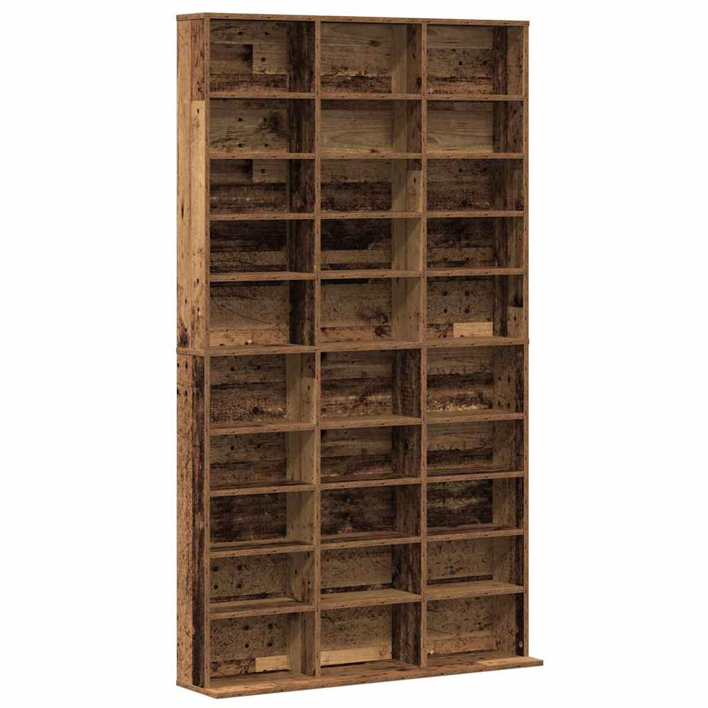 CD Regal Schwarz Eichen-Optik 101 x 23 x 177,5 cm Holzwerkstoff