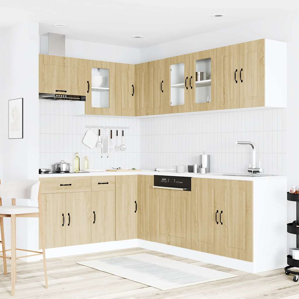 11-tlg. Küchenschrank-Set Kalmar Weiß Holzwerkstoff