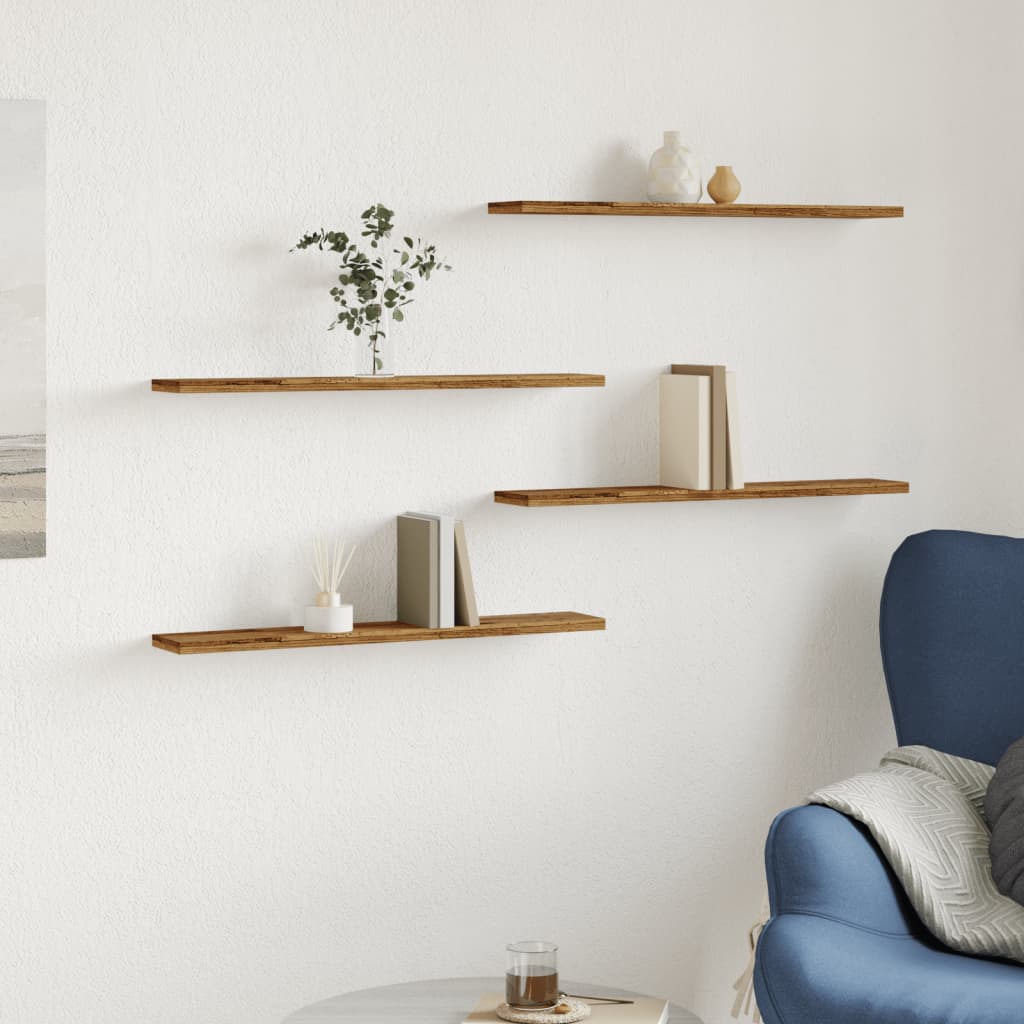 Bücherregal-Bretter 4 Stk. Weiß 40x10x1,5 cm Holzwerkstoff