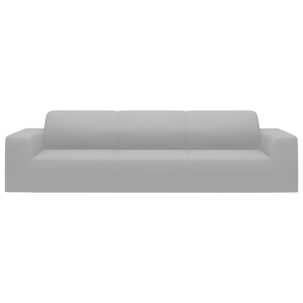Stretch-Sofahusse Schwarz Polyester-Jersey