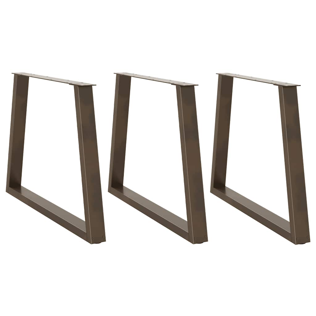 Couchtischbeine V-Form 2 Stück Schwarz 30x(30-31,3) cm Stahl