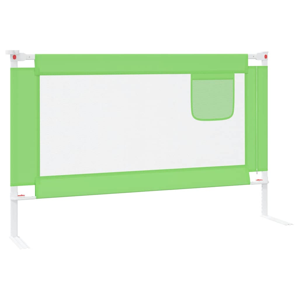 Kleinkind-Bettschutzgitter Grün 90x25 cm Stoff