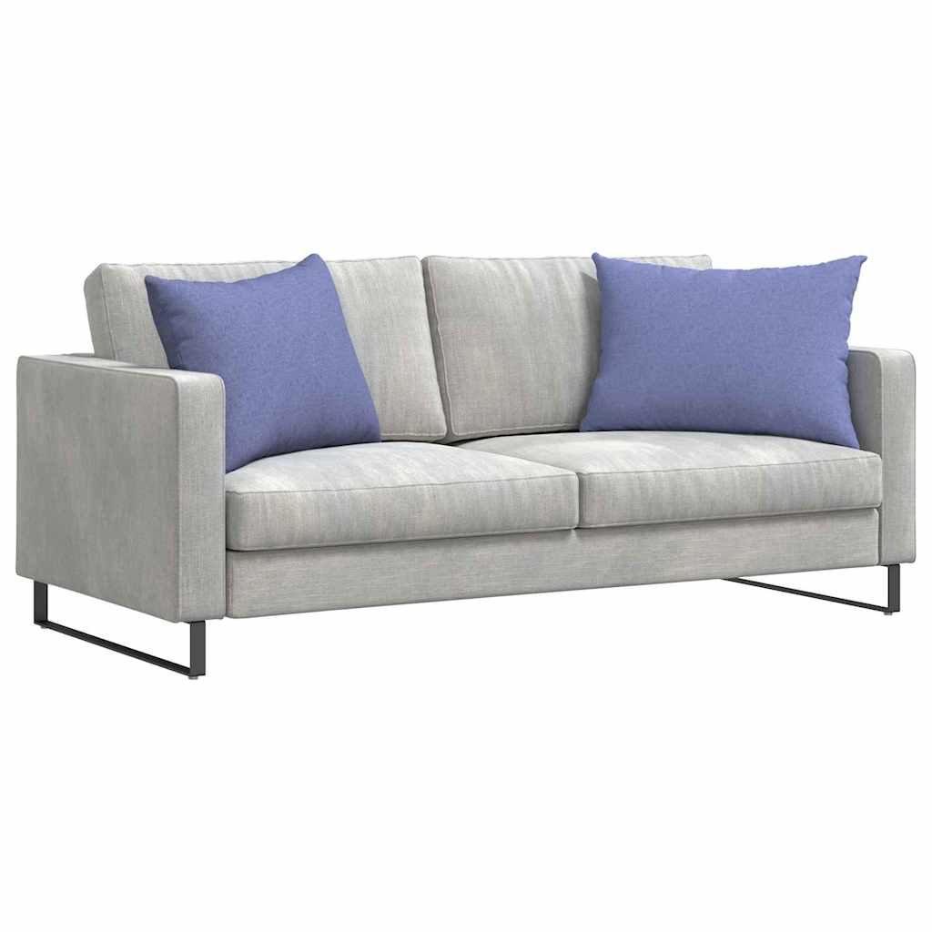 Sofakissen 2 pcs Hellgrau 50 x 30 cm Stoff
