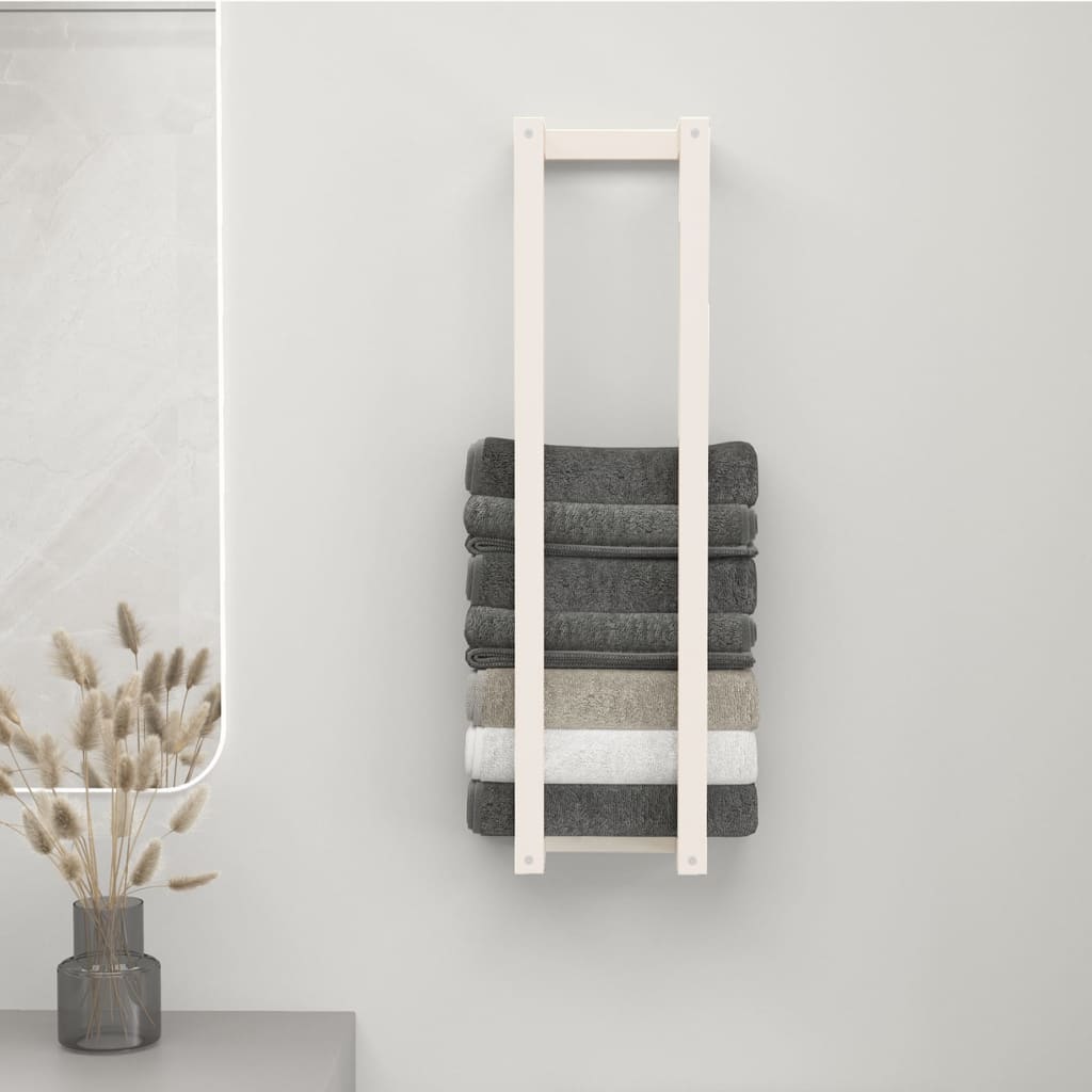 Handtuchhalter 23x18x60 cm Massivholz Kiefer
