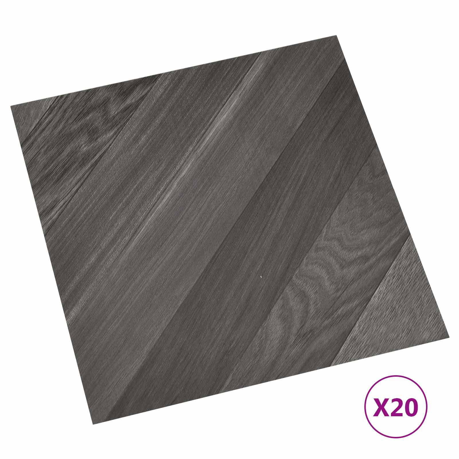 Selbstklebende Bodenplanken 30,5 x 30,5 cm 20 pcs PVC Betongrau