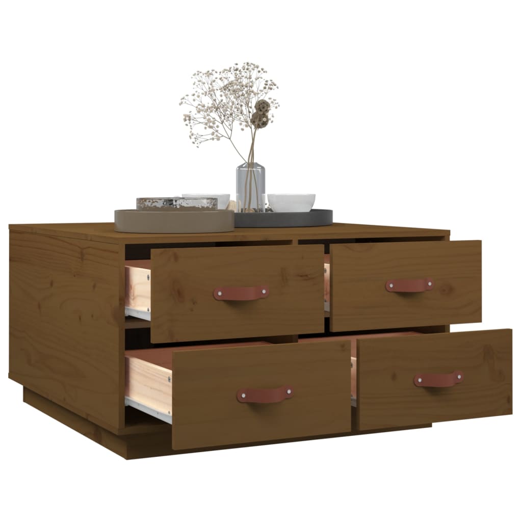 Couchtisch 80x80x45 cm Massivholz Kiefer