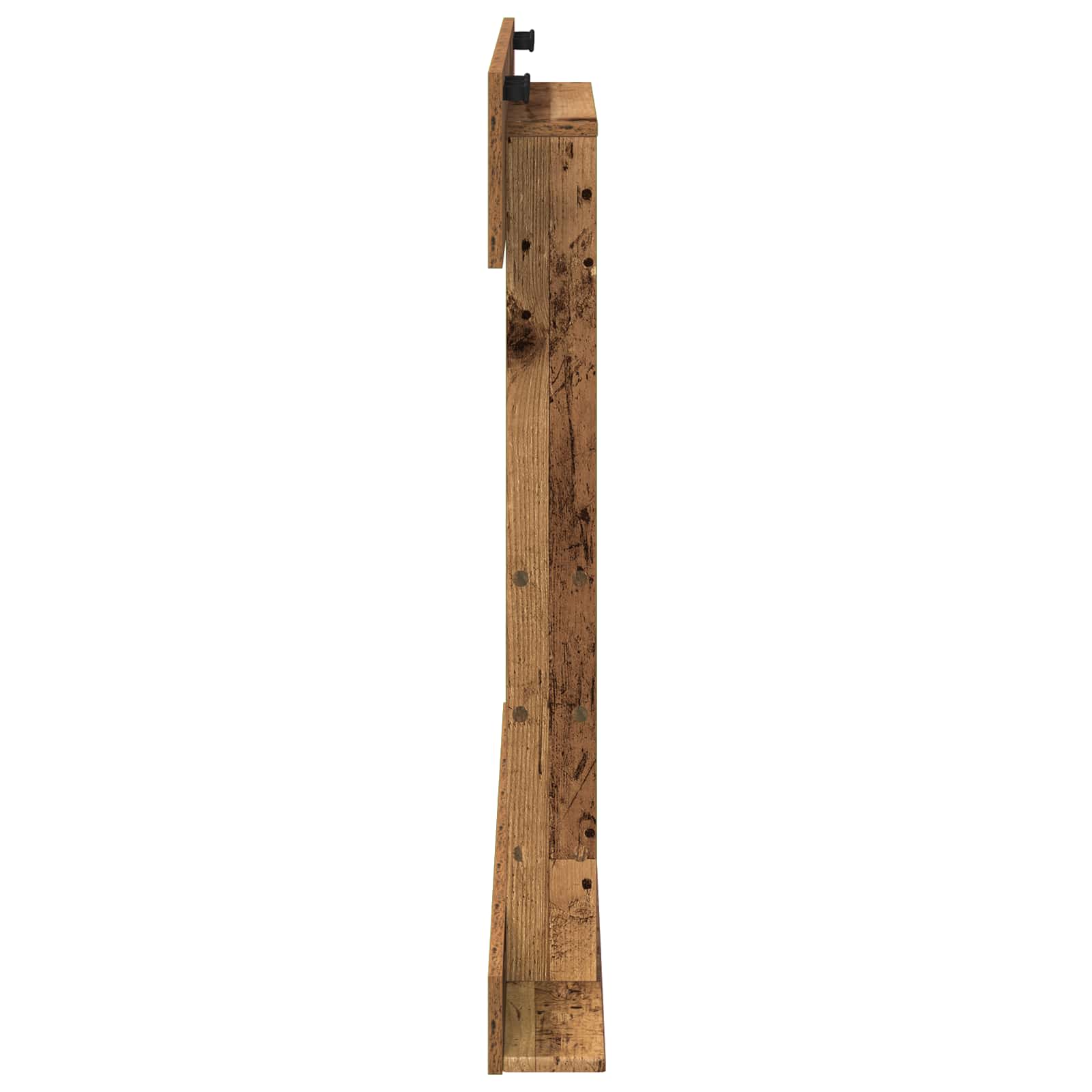 Billardqueue-Ständer Holzwerkstoff 93 x 12 x 103 cm Weiß