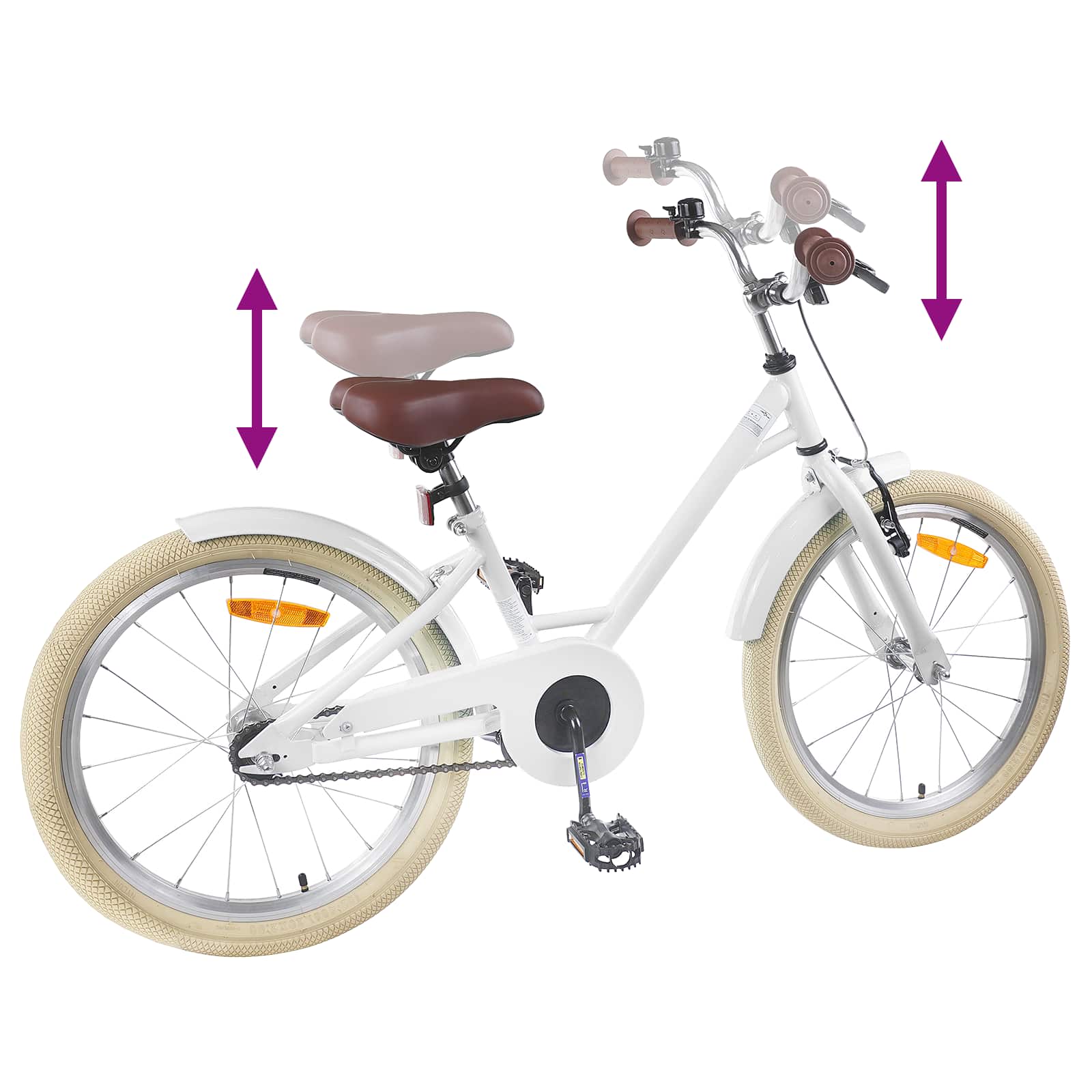 Kinderfahrrad 12 Zoll für 2-4 Jahre alt Hellrosa