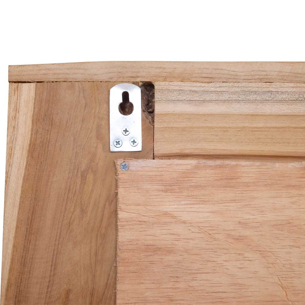 Dekorativer Spiegel Teak 120 x 60 cm Rechteckig