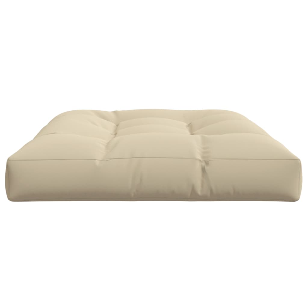 Palettenkissen 50x50x12 cm Grau Stoff