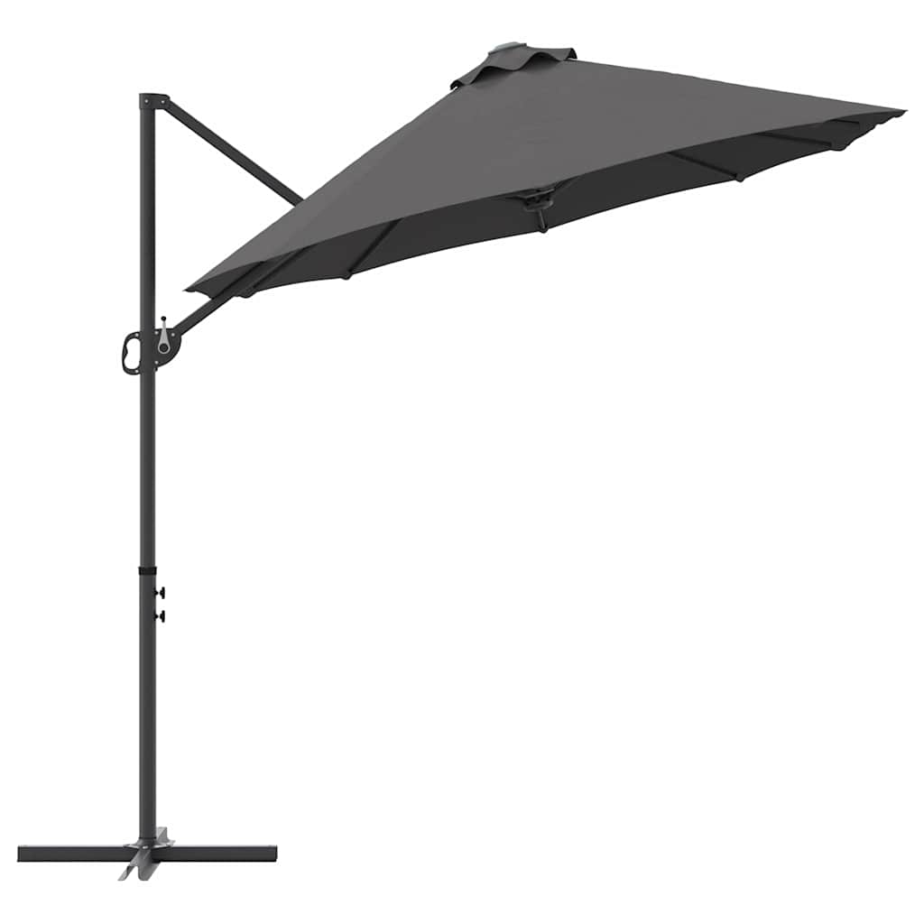 Sonnenschirm Sand 372 x 198 x 243 cm Polyester und Aluminium