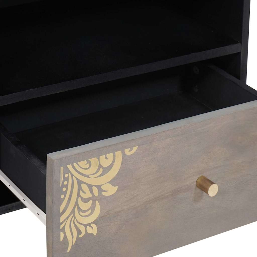 TV-Schränk Honigbraun 80 x 33 x 46 cm Massivholz Mango