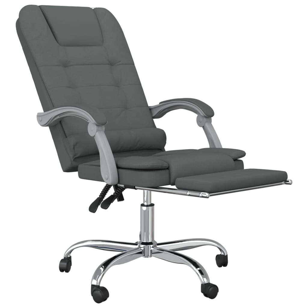 Bürostuhl mit Massagefunktion Taupe Stoff