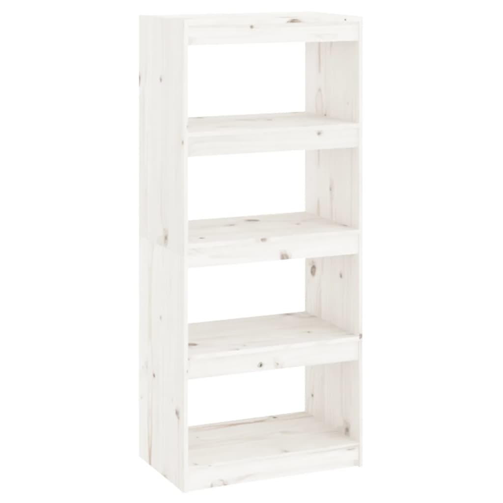 Bücherregal/Raumteiler Grau 60x30x71,5 cm Massivholz Kiefer