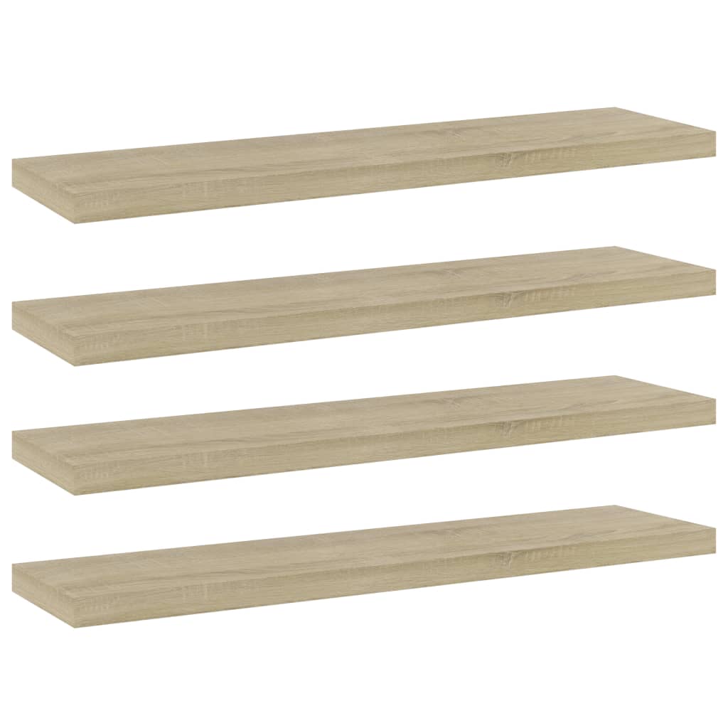 Bücherregal-Bretter 4 Stk. Weiß 40x10x1,5 cm Holzwerkstoff