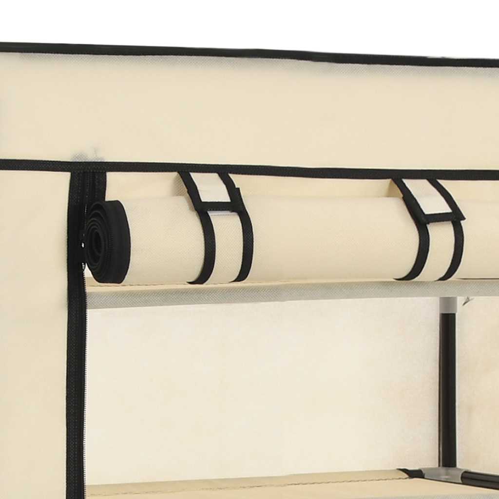 Schuhschrank Schuhregal Schuhablage 5 Schicht 58 x 28 x 106 cm Schwarz