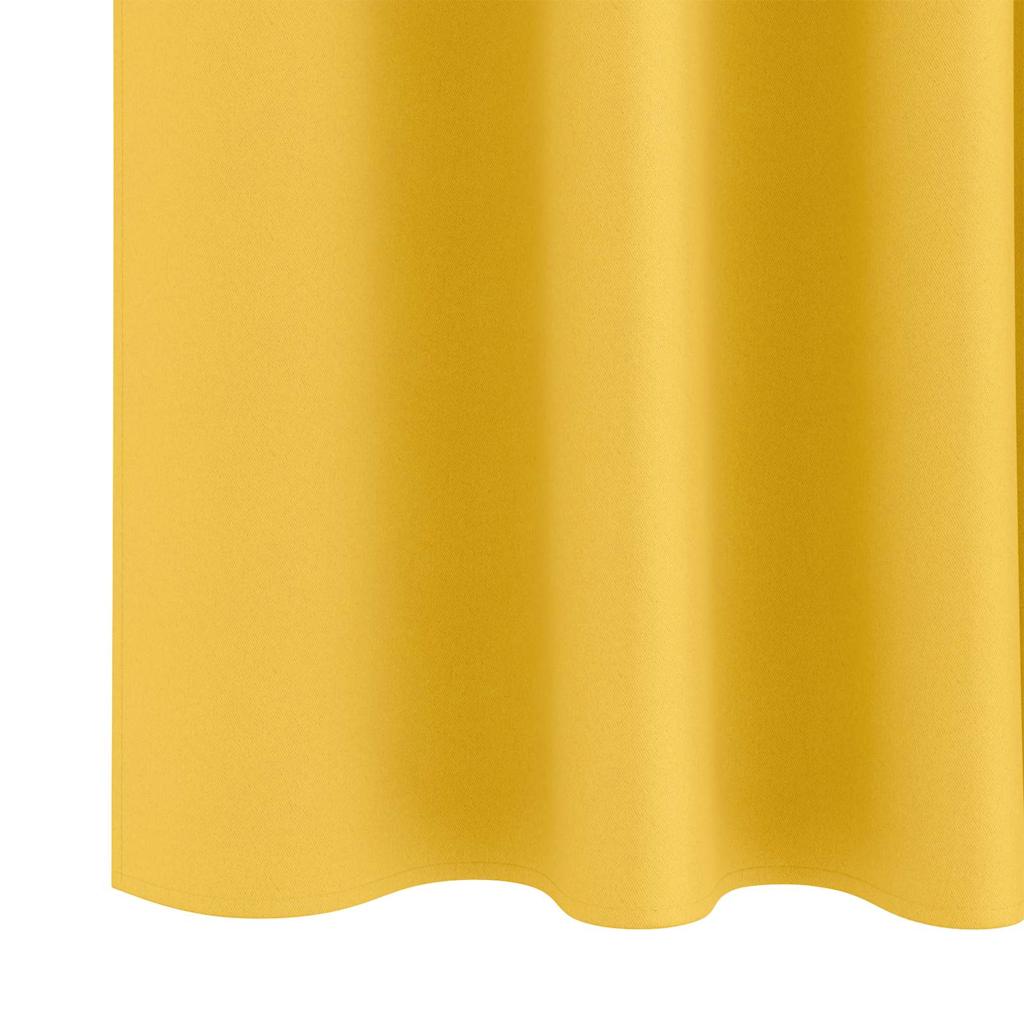 Verdunkelungs-Vorhänge mit Ringen 2 pcs Beige 140 x 140 cm