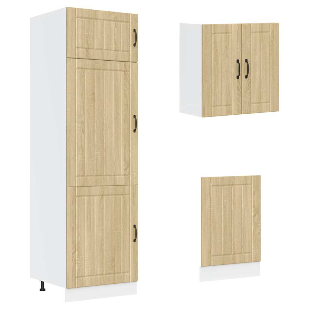 8-tlg. Küchenschrank-Set Lucca Weiß Holzwerkstoff