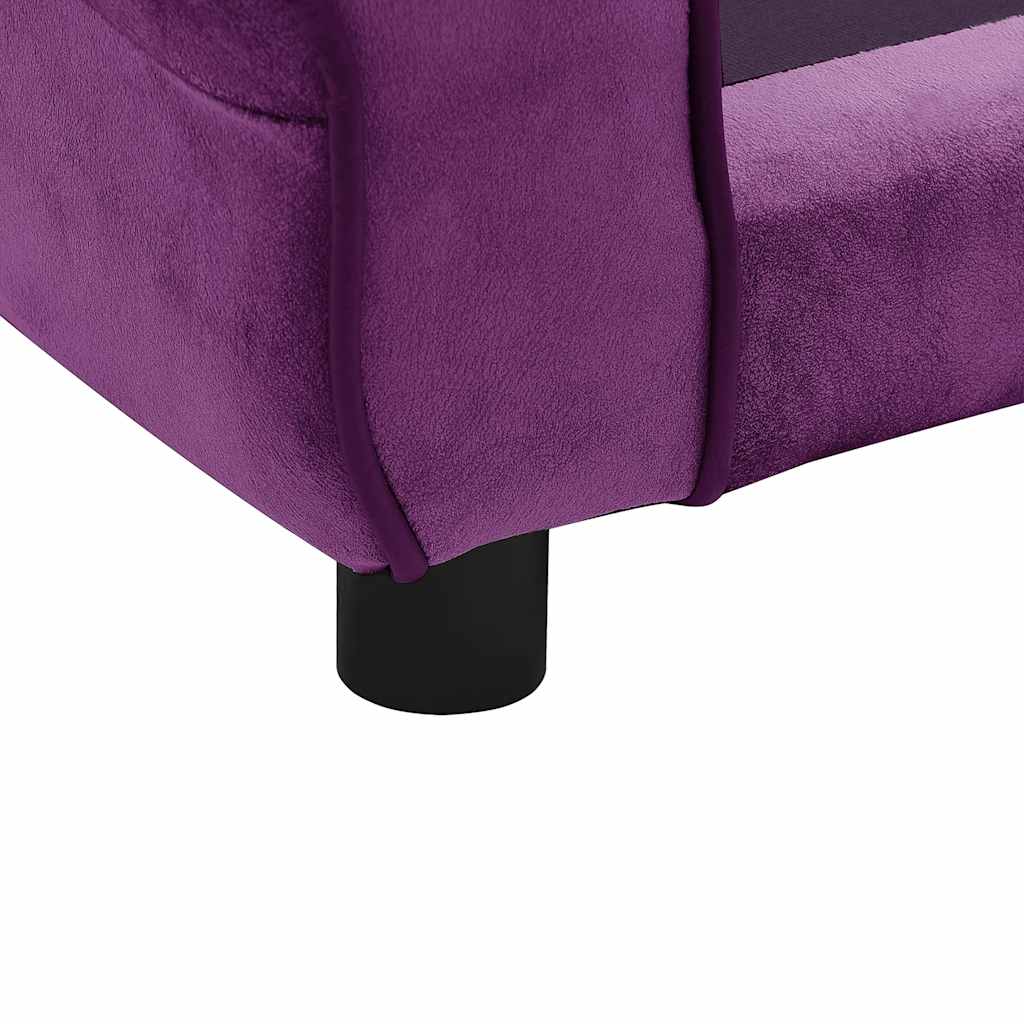 Hundesofa Dunkelgrau 72x45x30 cm Plüsch