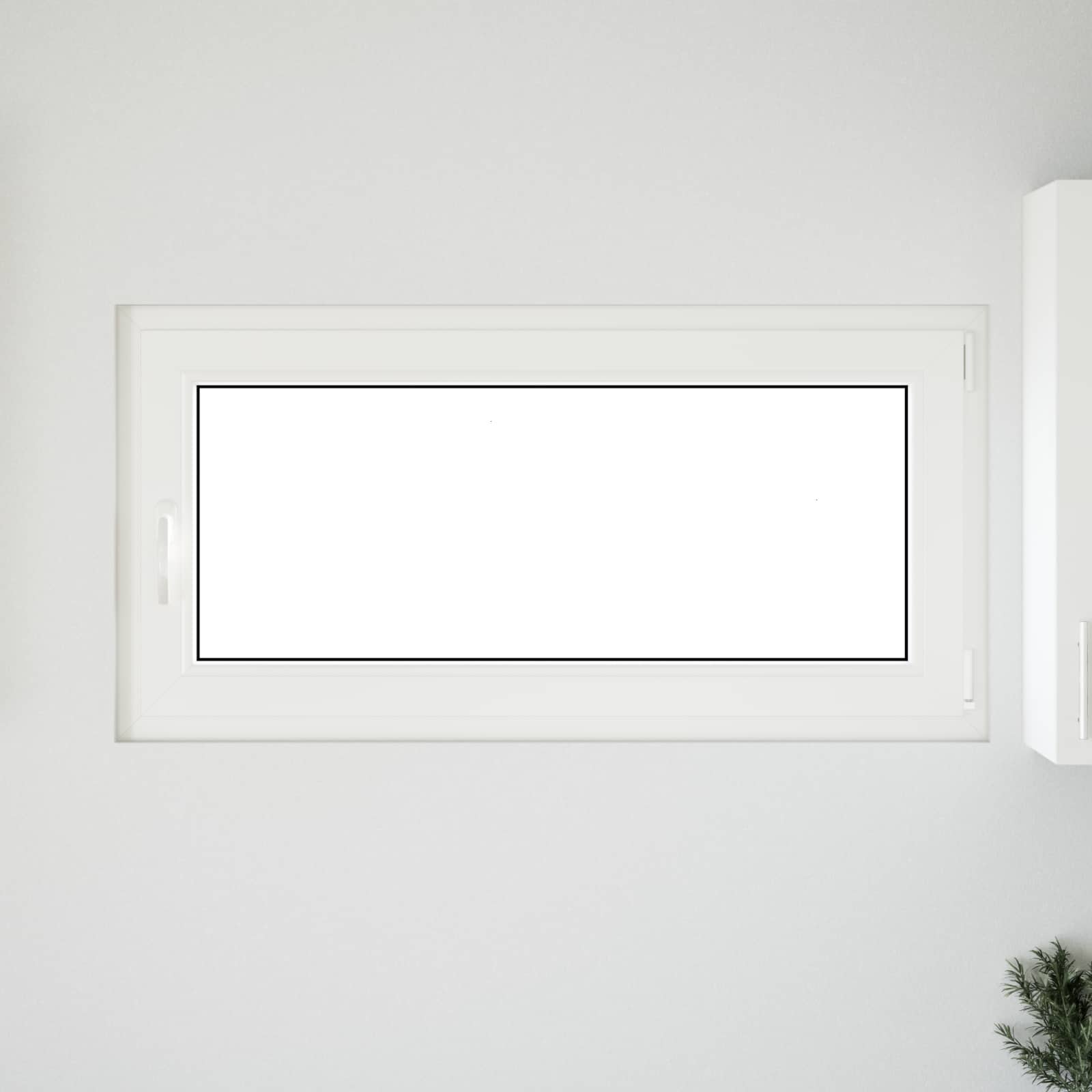 Kellerfenster RISOR 50 x 50 cm PVC und Glas Weiß