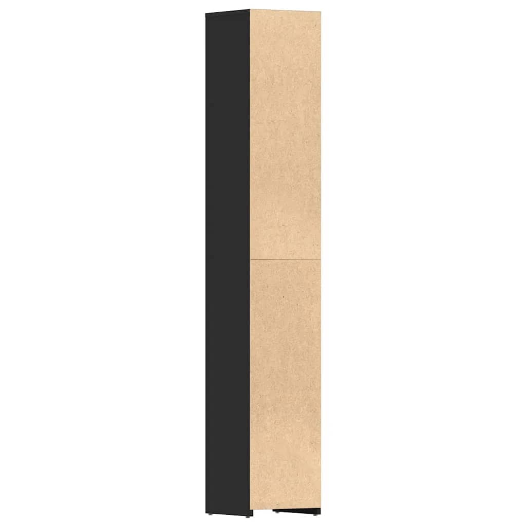 Badezimmerschrank Weiß 30x30x183,5 cm Holzwerkstoff