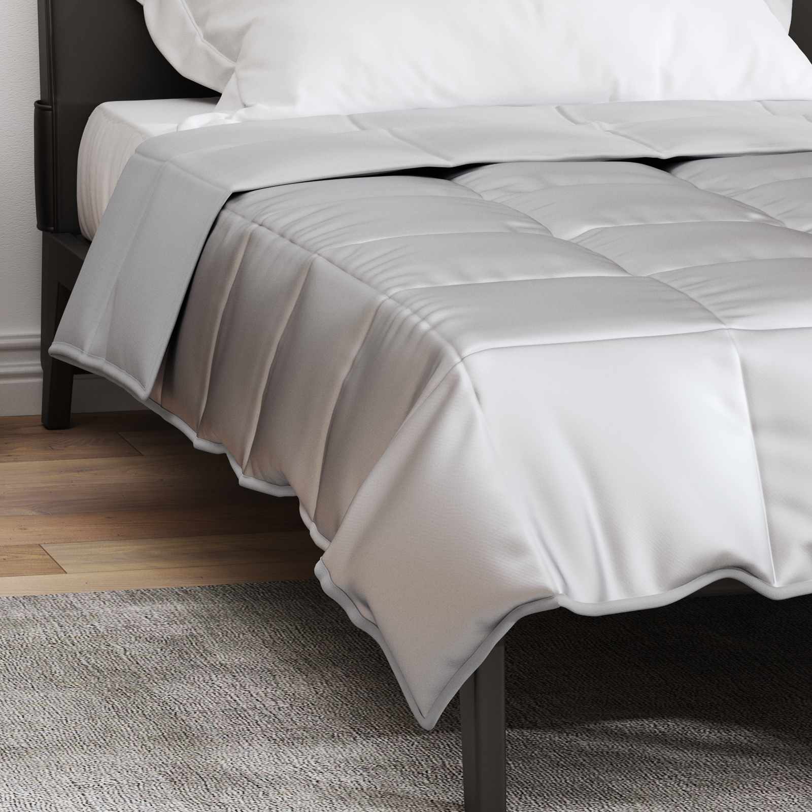 Sommerdecke Gold 135 x 200 cm Satin und Mikrofaser