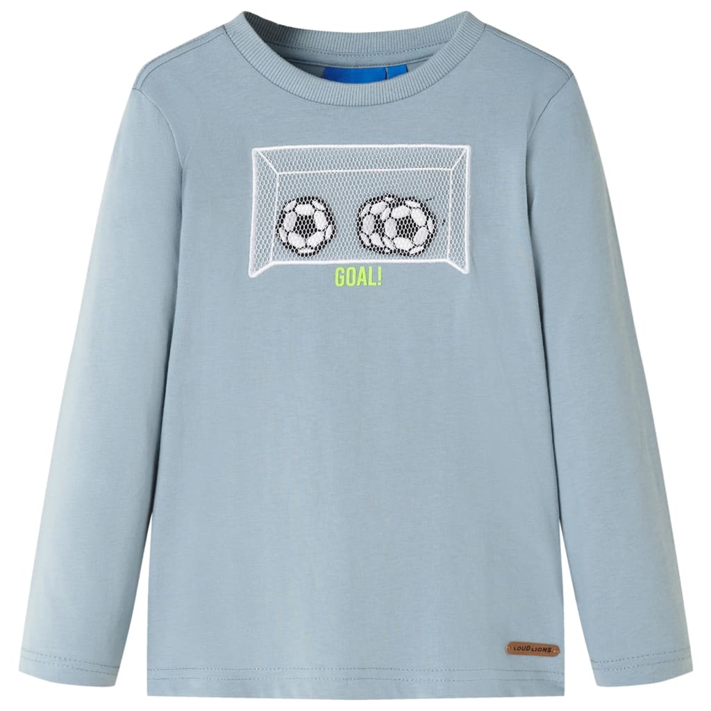 Kinder-Langarmshirt Hellorange 104