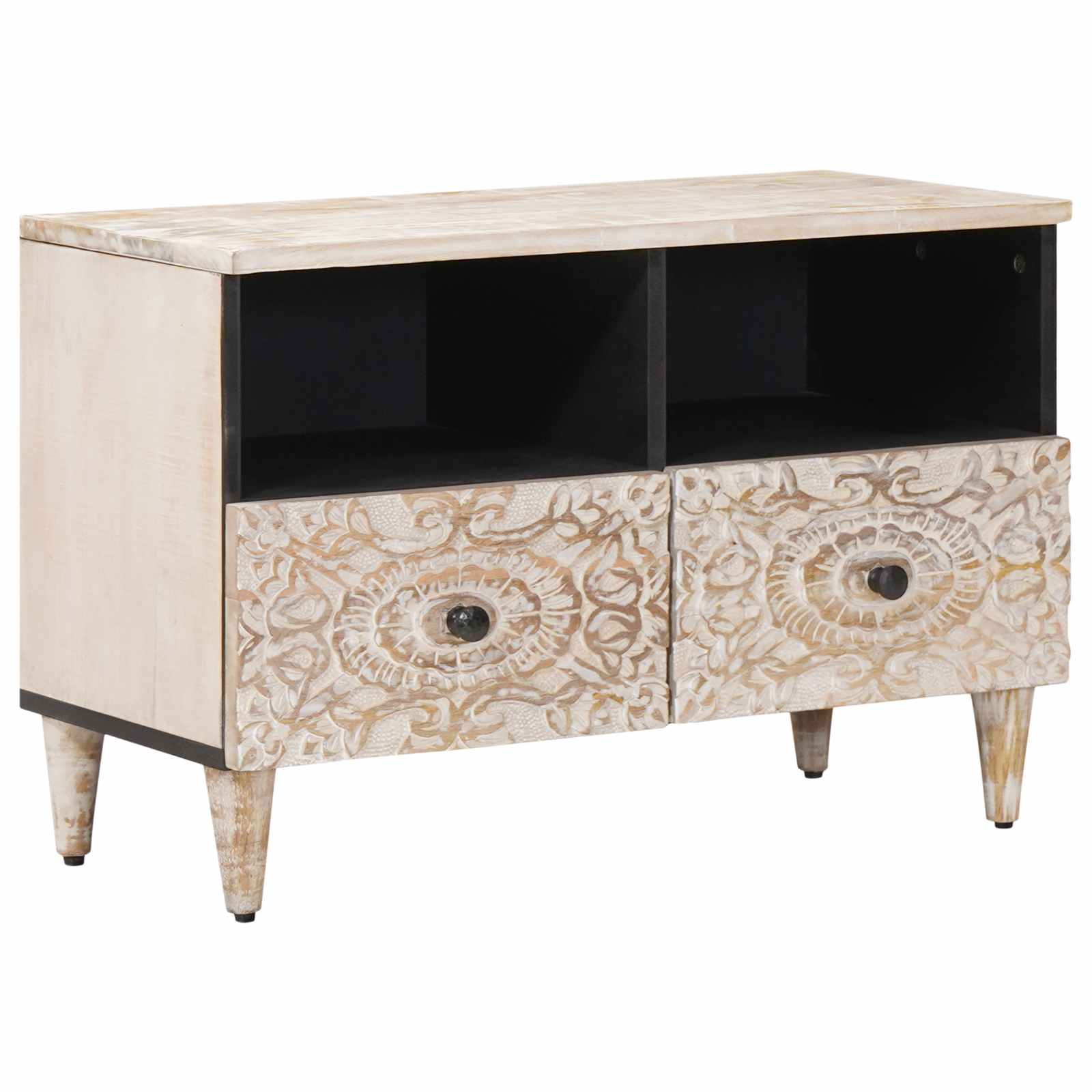 TV-Schränk Braun 70 x 33,5 x 46 cm Massivholz Mango