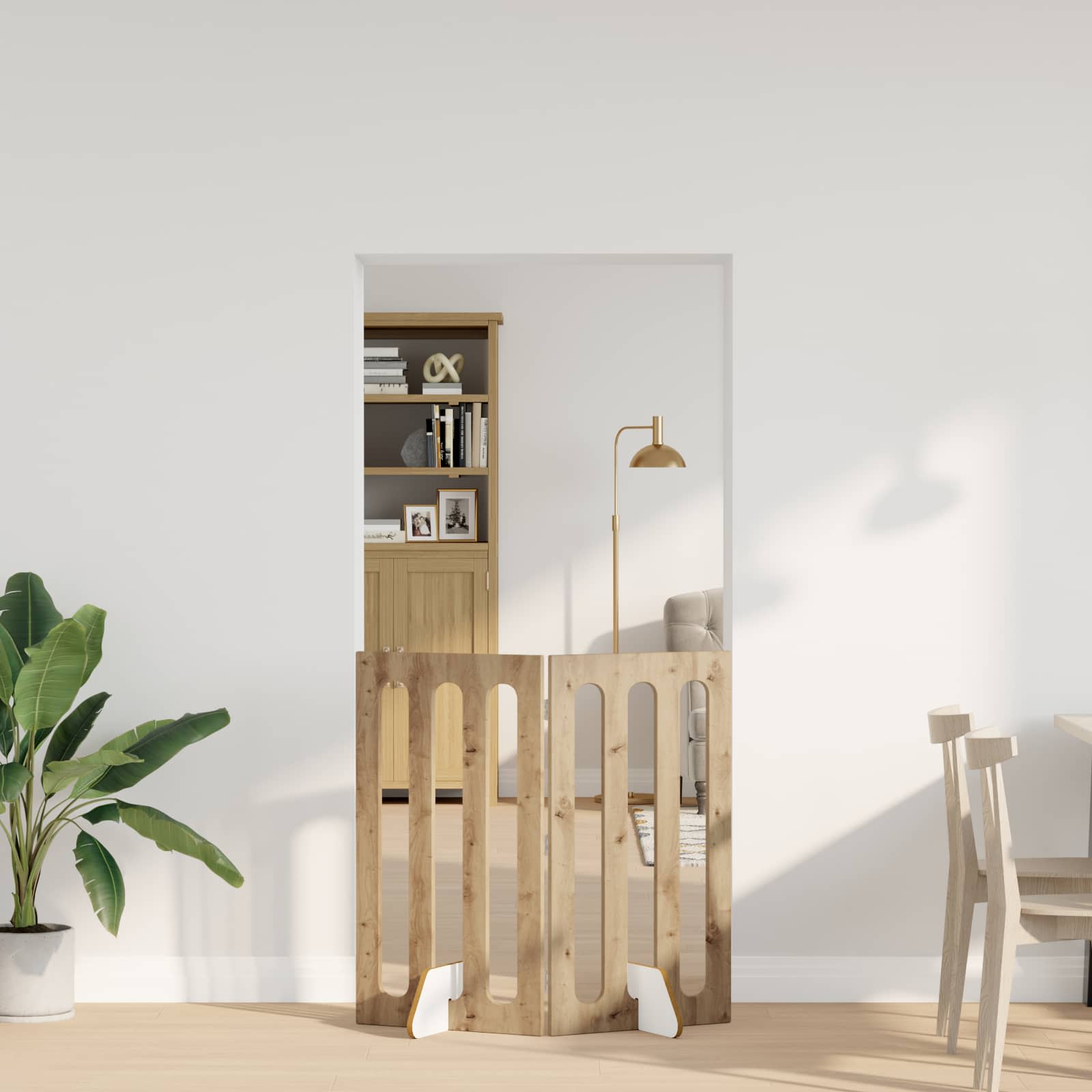 Faltbarer Haustierzaun 2 pcs Weiß 100,5 x 38 x 70 cm