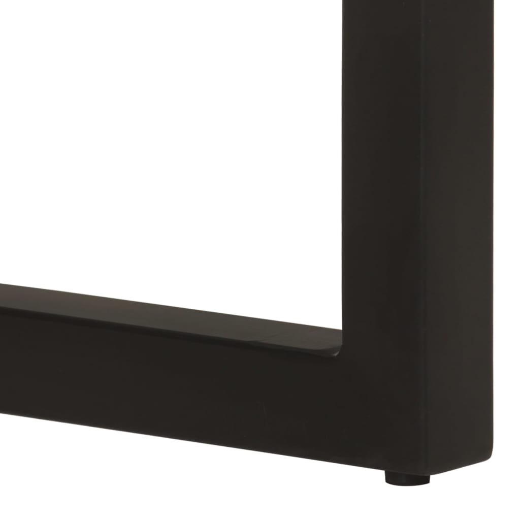 Konsolentisch 120x35x76 cm Stahl und Massivholz Mango