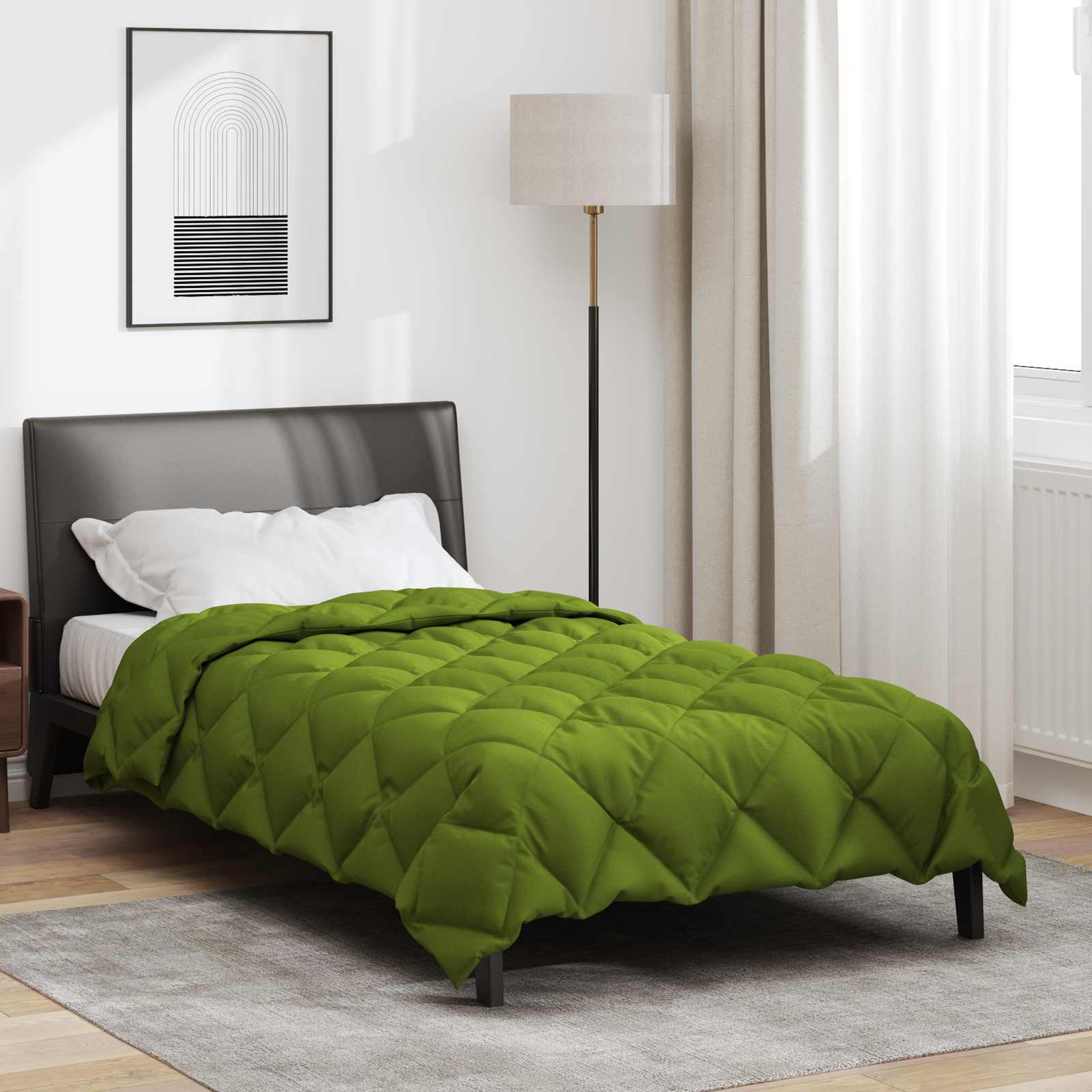 Winterbettdecke Anthrazit 135 x 200 cm Mikrofaser
