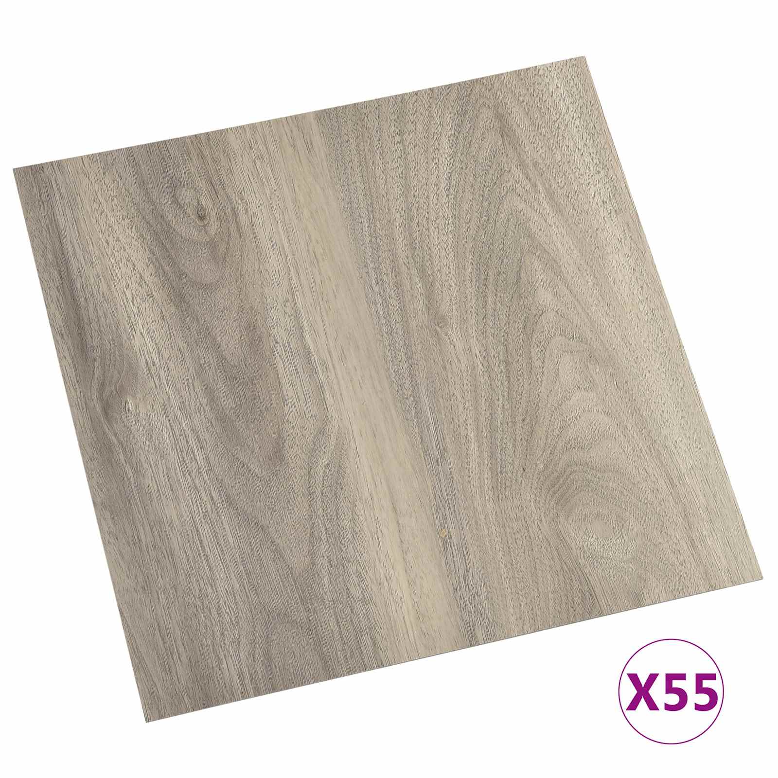 Bodenplanken 55 pcs Schwarz 5,11 m² PVC
