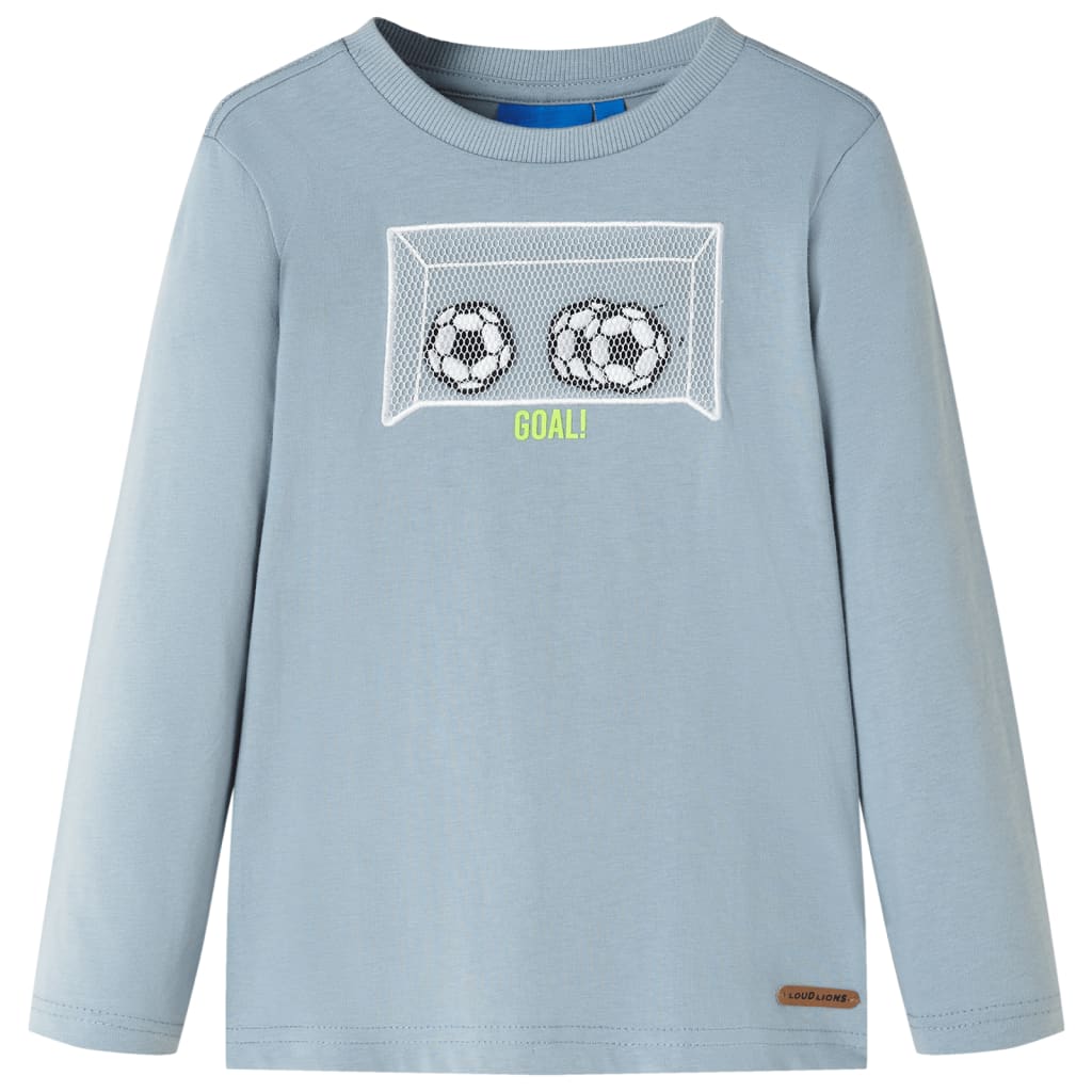 Kinder-Langarmshirt Hellorange 104