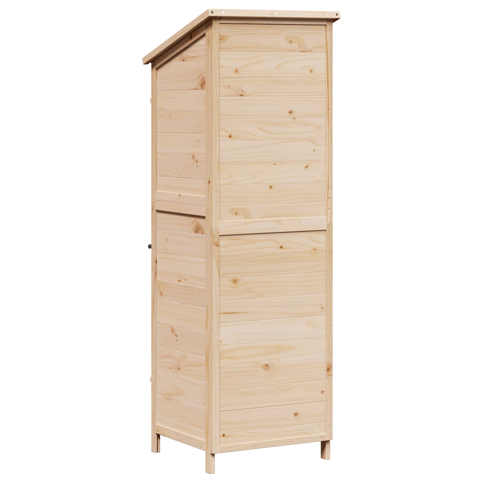 Gartenschuppen Natur 59 x 56 x 113,5 cm Massivholz aus Fichte