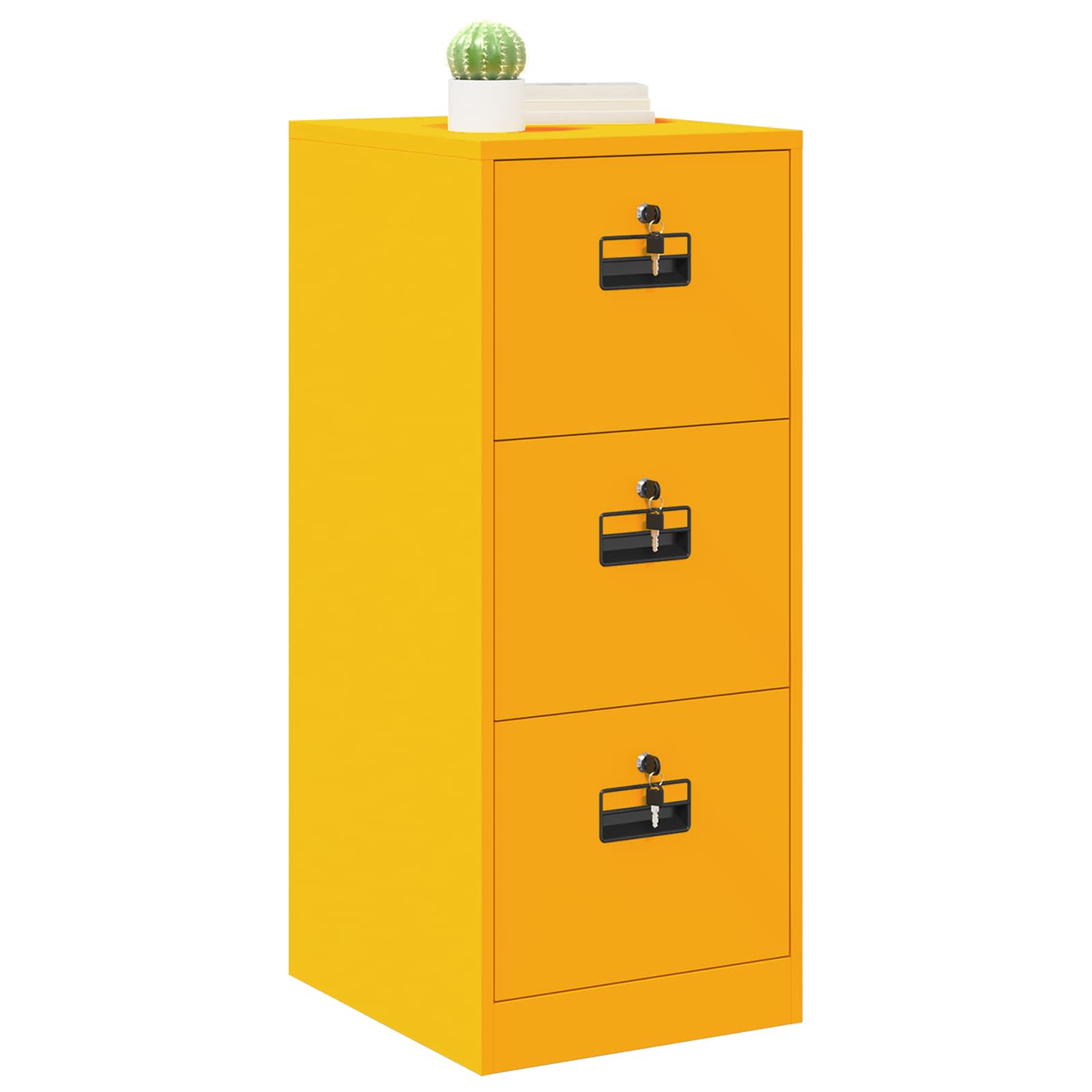 Aktenschrank 2 pcs Schwarz 44 x 50 x 139 cm Kaltgewalzter Stahl