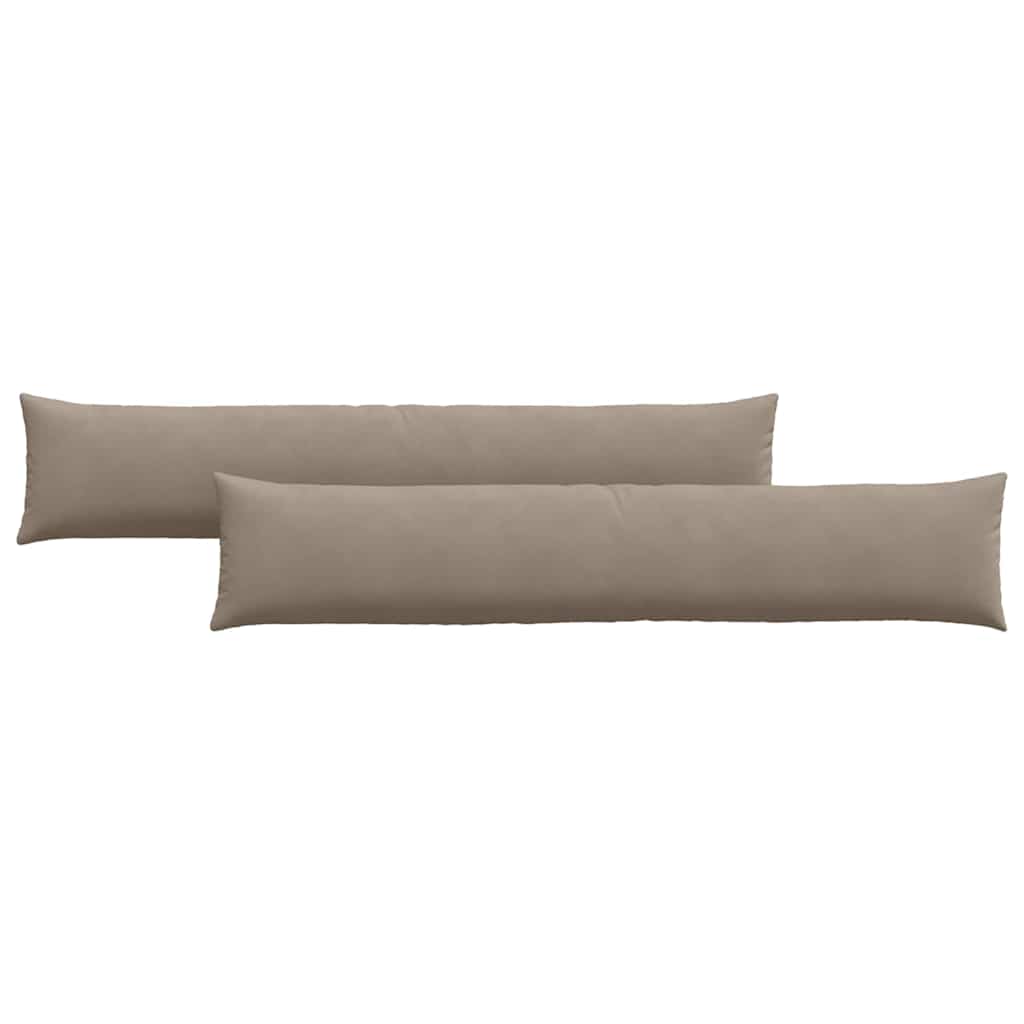 Sofakissen 2 Stück Taupe 50 x 30 cm Stoff