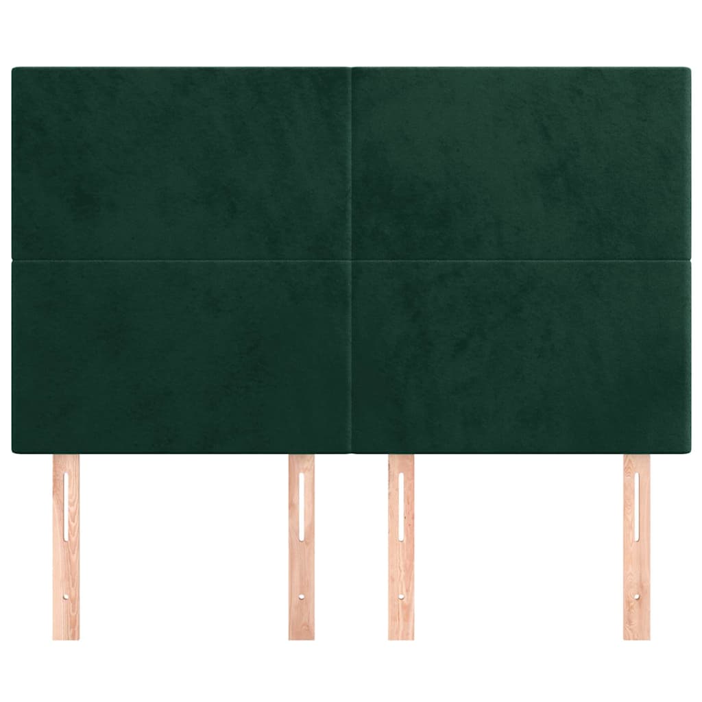 Kopfteil Hellgrau 80x5x118/128 cm Samt
