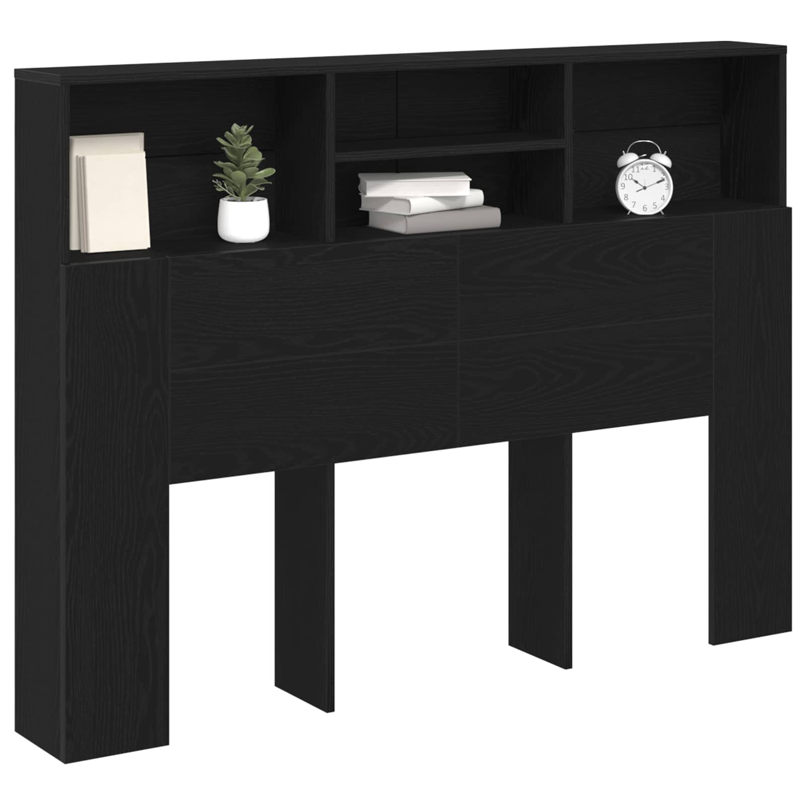 Bett-Kopfteil mit Ablagen Weiß 100x19x103,5 cm