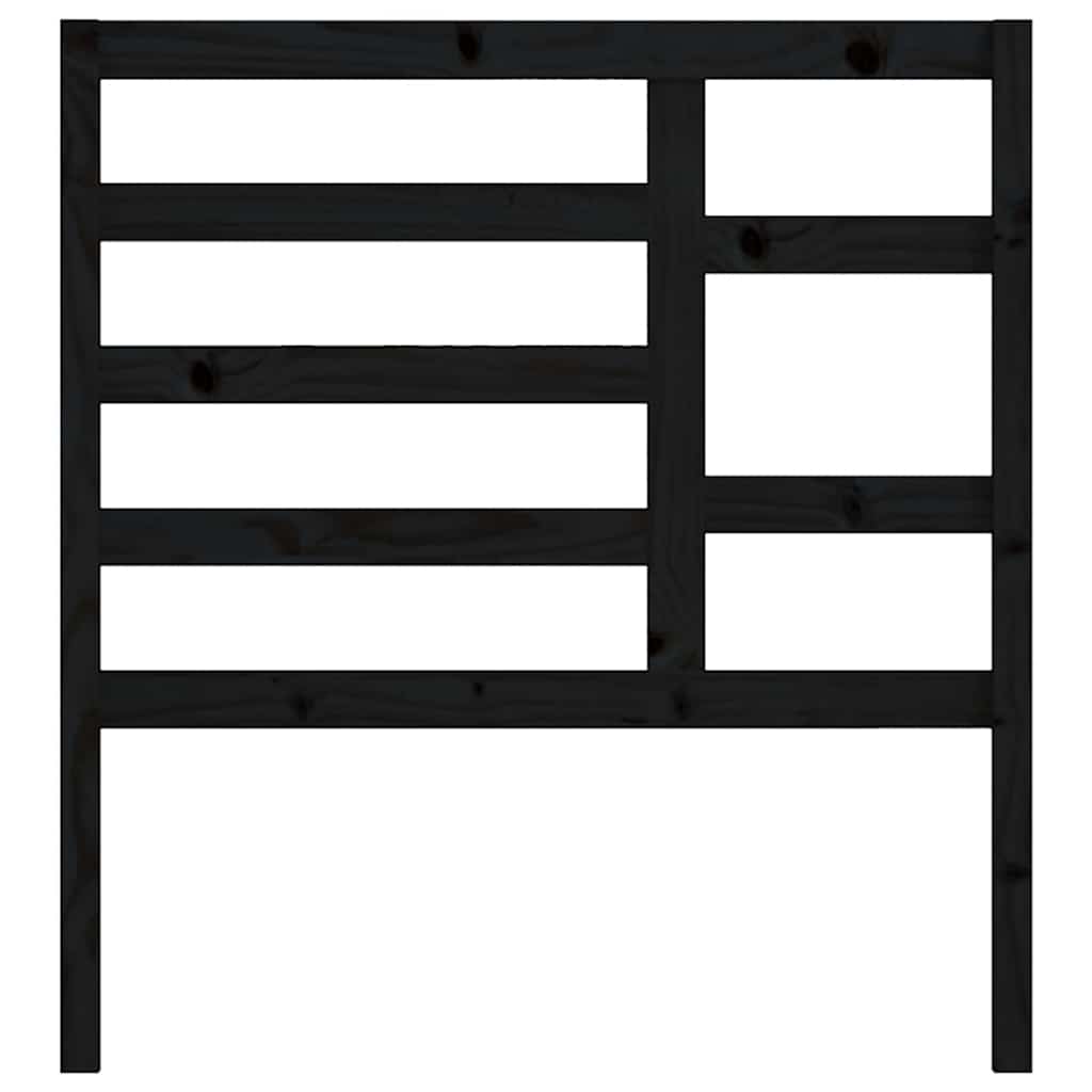 Bett-Kopfteil Grau 81x4x104 cm Massivholz Kiefer